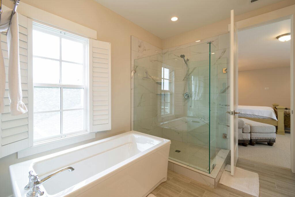 B&K Windows glass options for shower enclosures – custom, durable, and stylish bathroom solutions